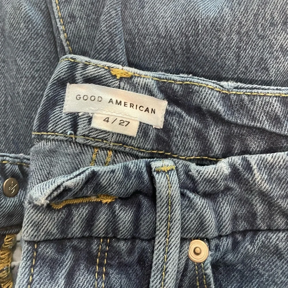 GOOD AMERICAN “Good Boy” High Waist Boyfriend Jeans womens size 4/27 - Picture 6 of 11